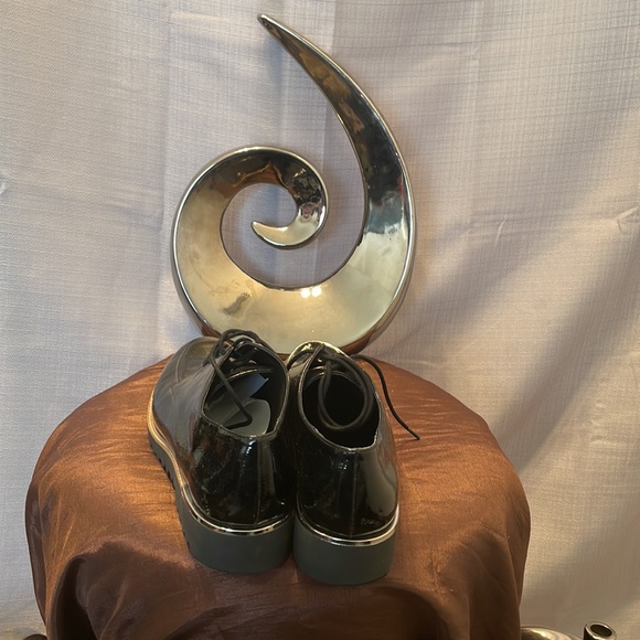 Oxford 9 cyber Patton silver Lug sole black brand new - Picture 3 of 5